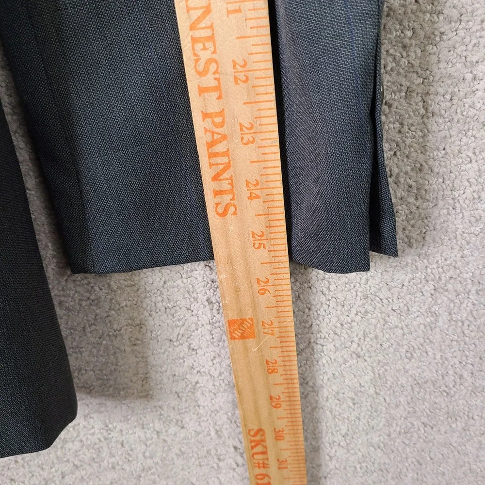 Botany 500 Jacket Mens 44L Gray Striped Athletic Fit Blazer 2 Button‎ USA Made